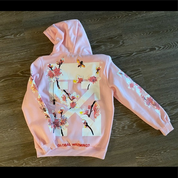 pink global warming hoodie